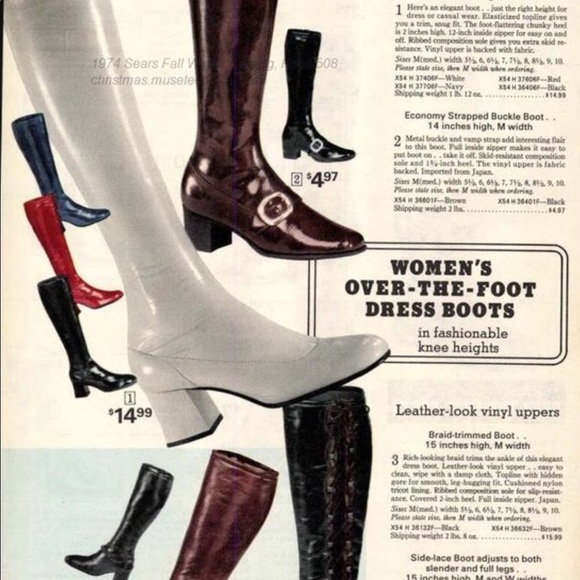 Over the knee high white faux leather gogo boots 6 - Picture 3 of 7